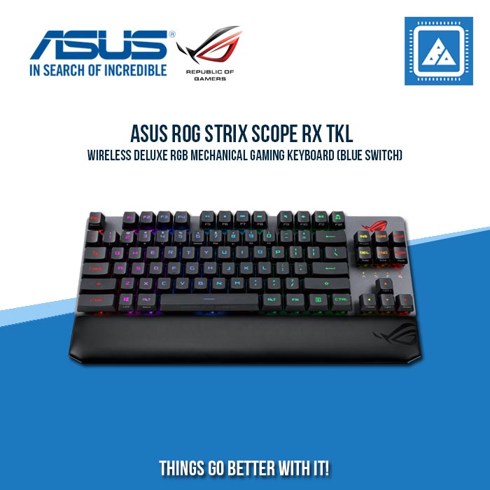 ASUS ROG STRIX SCOPE RX TKL WIRELESS DELUXE RGB MECHANICAL GAMING KEYBOARD ASUS ROG STRIX SCOPE RX TKL WIRELESS DELUXE RGB MECHANICAL GAMING KEYBOARD